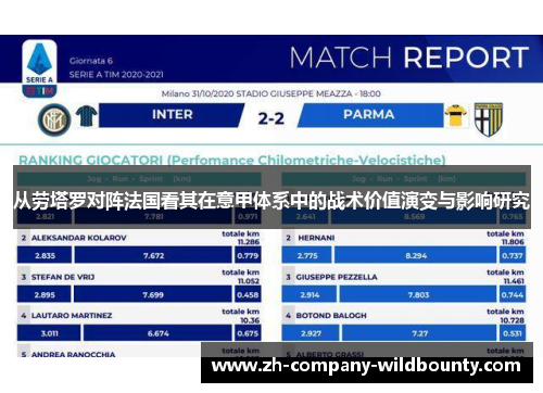 从劳塔罗对阵法国看其在意甲体系中的战术价值演变与影响研究